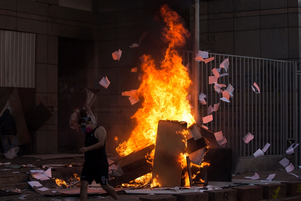Primer aniversario de las protestas que sacudieron a Chile  / ELVIS GONZALEZ