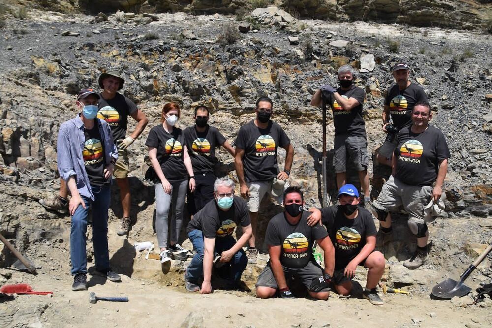 Imagen del equipo que ha participado en la excavación del pasado mes de julio en Igea.