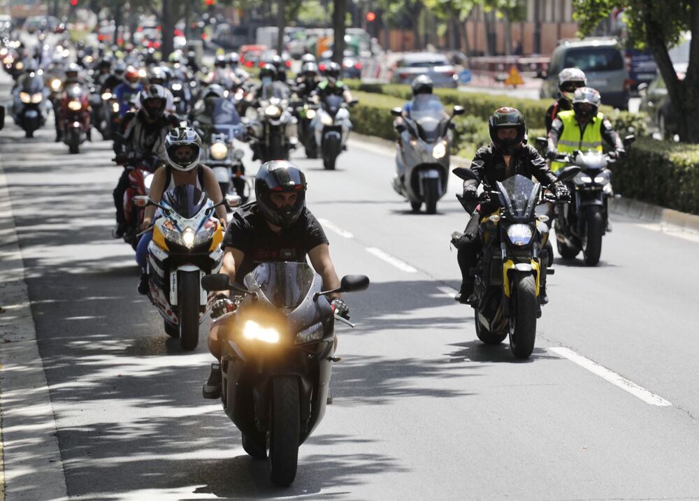 300 motos en concentración en Logroño pidiendo más seguridad en junio