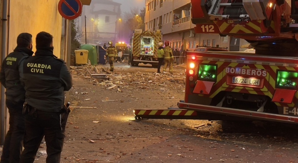 Heridos leves en una explosión de gas en un ático en Lardero