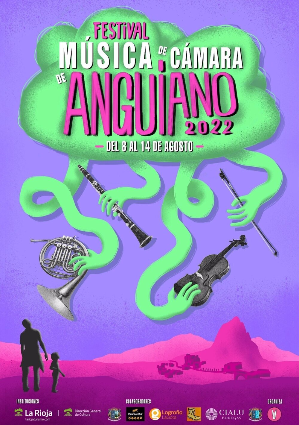 Cartel de Festival de Música de Cámara de Anguiano 2022.
