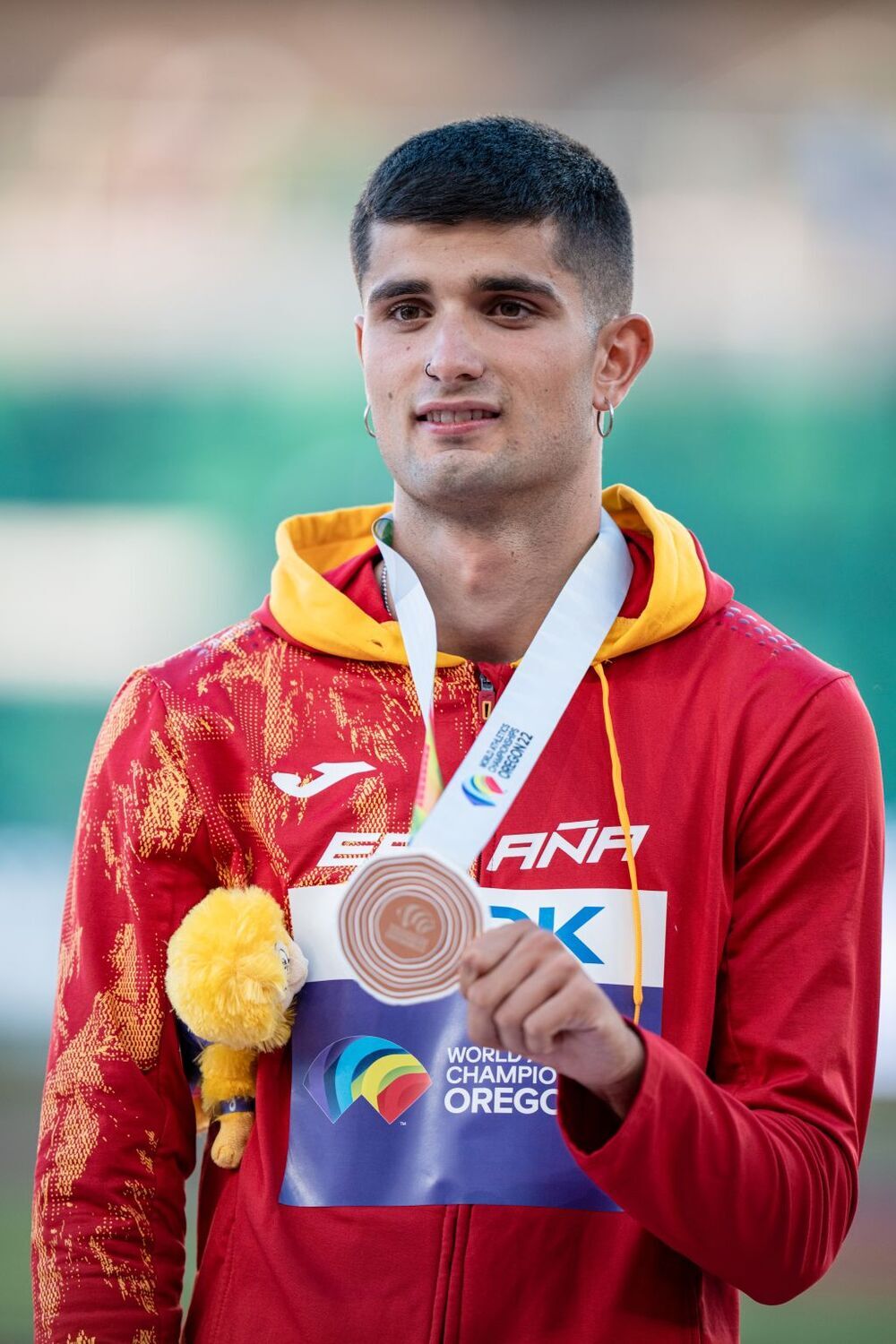 Asier Martínez, bronce en 110 vallas en el Mundial de Oregón