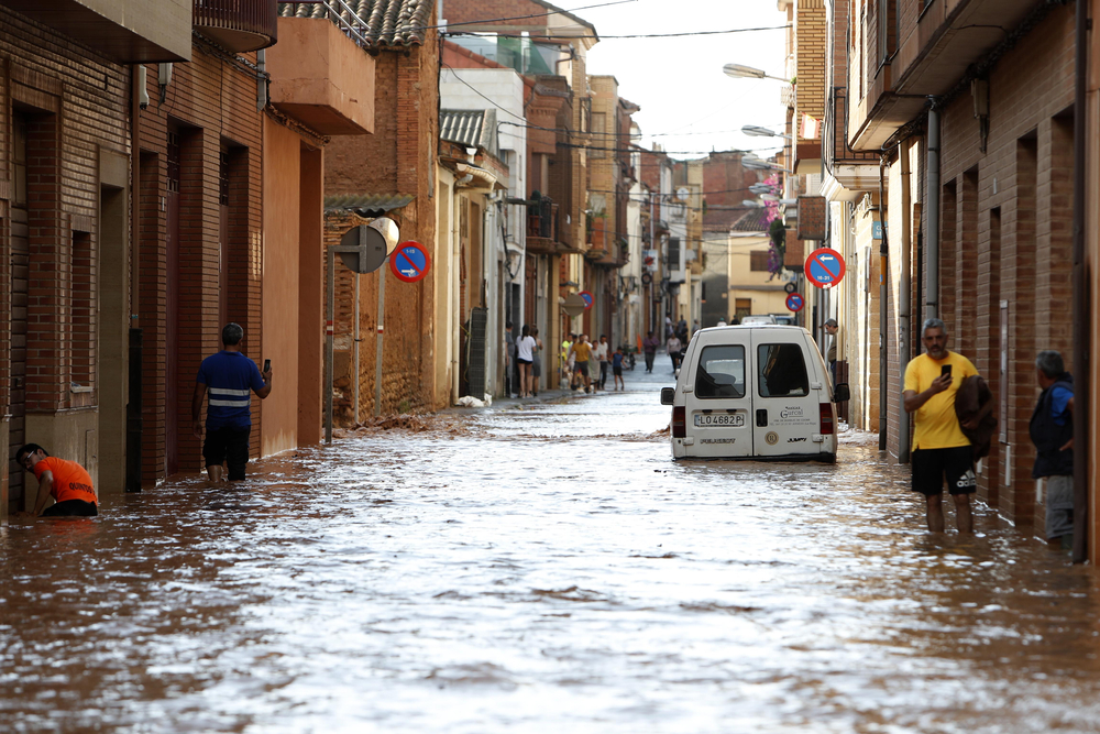 Inundaciones en Rincón de Soto (La Rioja) la tarde del viernes 7 de julio de 2023