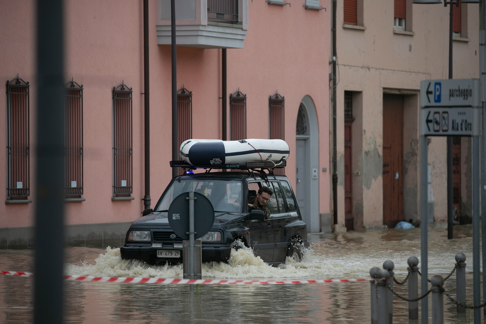 Heavy floods hit drought-struck Emilia Romagna, Italy  / EMANUELE VALERI