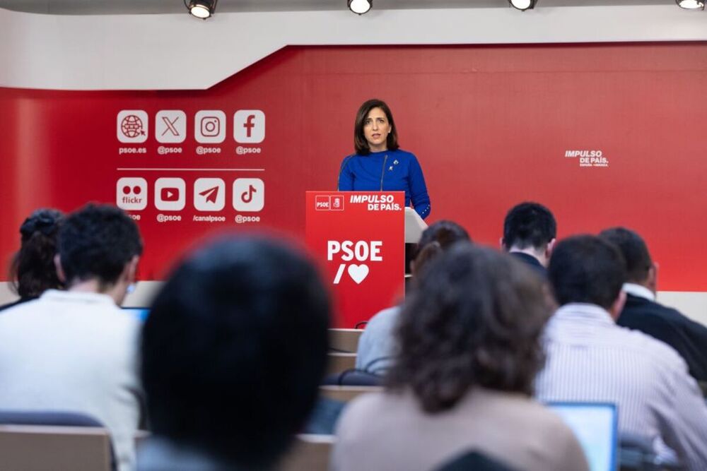 La portavoz de la Ejecutiva Federal del PSOE, Esther Peña