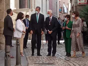 Felipe VI recorre el Logroño del V Centenario
