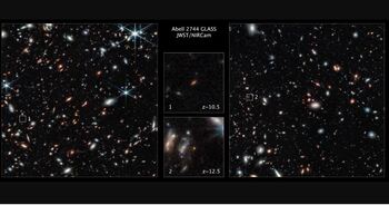 El James Webb capta dos galaxias primigenias