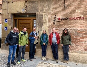 Periodistas alemanes visitan La Rioja por el Camino Ignaciano