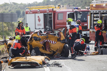 Un muerto y un herido en un accidente en la N-232 en Ausejo