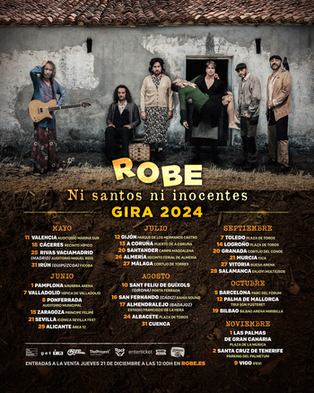 Robe, el alma de Extremoduro, actuará el 14 de septiembre