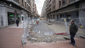 Logroño deniega ampliar el plazo de obras de las Cien Tiendas