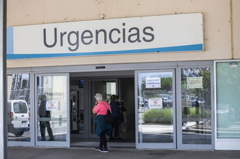 Dos heridos en una colisión en un centro comercial de Logroño