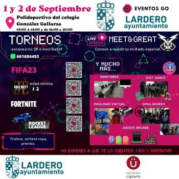 Lardero celebra los días 1 y 2 una cita dedicada a los E-games
