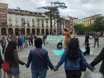 Una concentración exige en Logroño 'justicia climática'