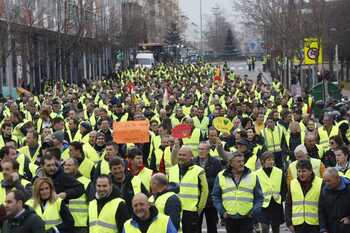 La marcha agraria llega a Logroño con sus reivindicaciones
