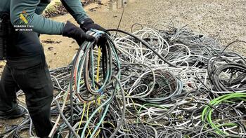 Un detenido por robar 150 kilos de cable en una empresa