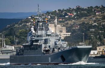 Ucrania asegura haber hundido un buque de desembarco de Rusia
